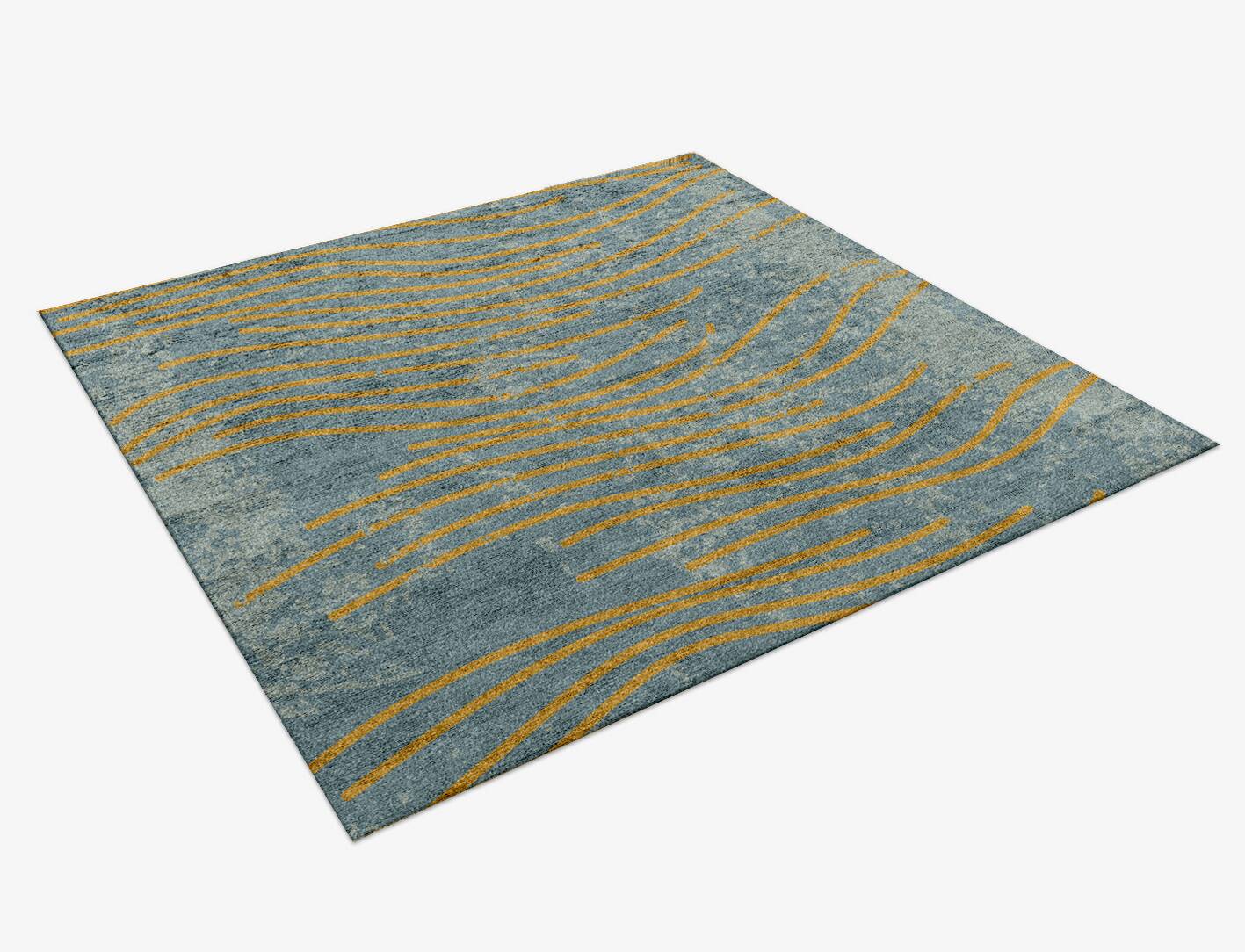 Glitz  Square Hand Knotted Bamboo Silk Custom Rug by Rug Artisan