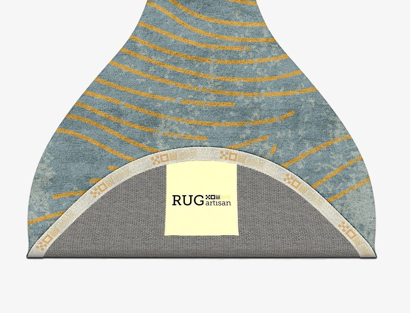Glitz  Drop Hand Tufted Bamboo Silk Custom Rug by Rug Artisan