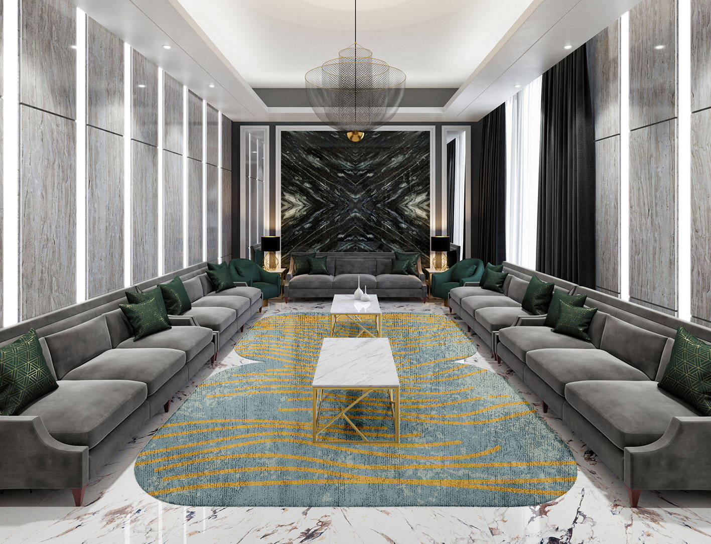 Glitz  Eight Hand Tufted Bamboo Silk Custom Rug by Rug Artisan