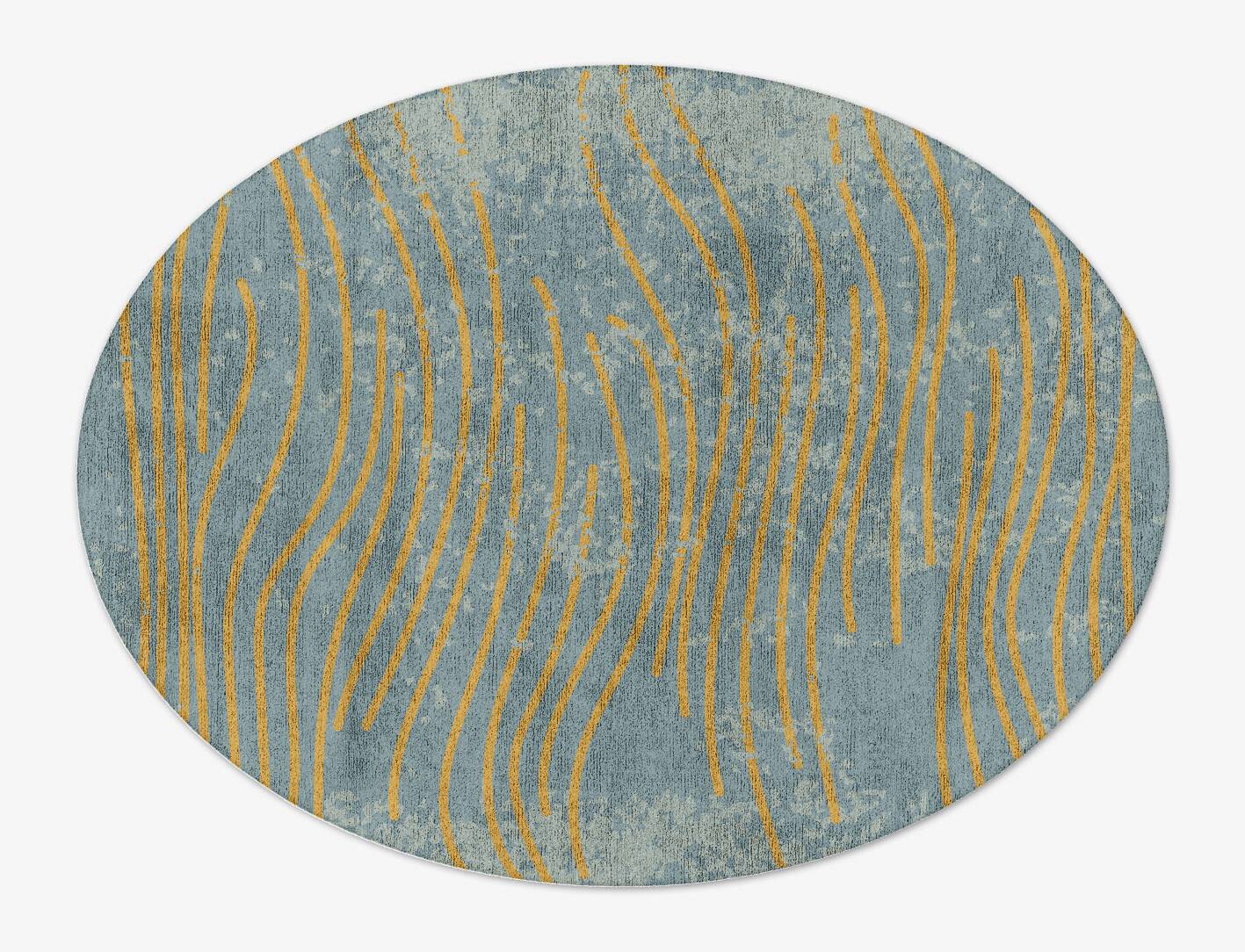 Glitz  Oval Hand Tufted Bamboo Silk Custom Rug by Rug Artisan