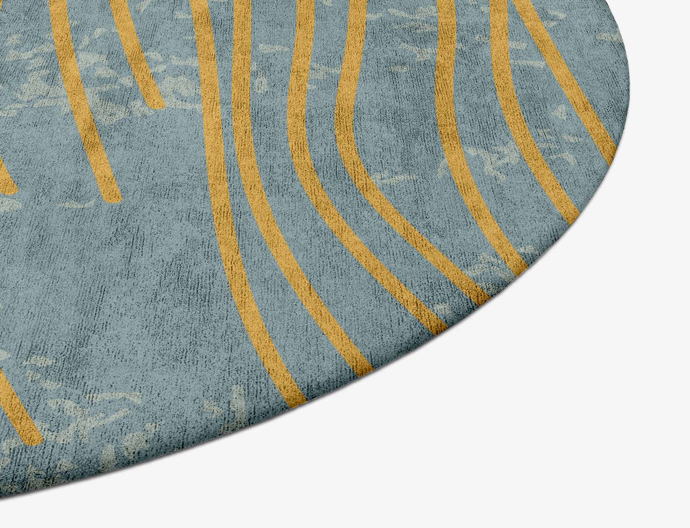Glitz  Oval Hand Tufted Bamboo Silk Custom Rug by Rug Artisan