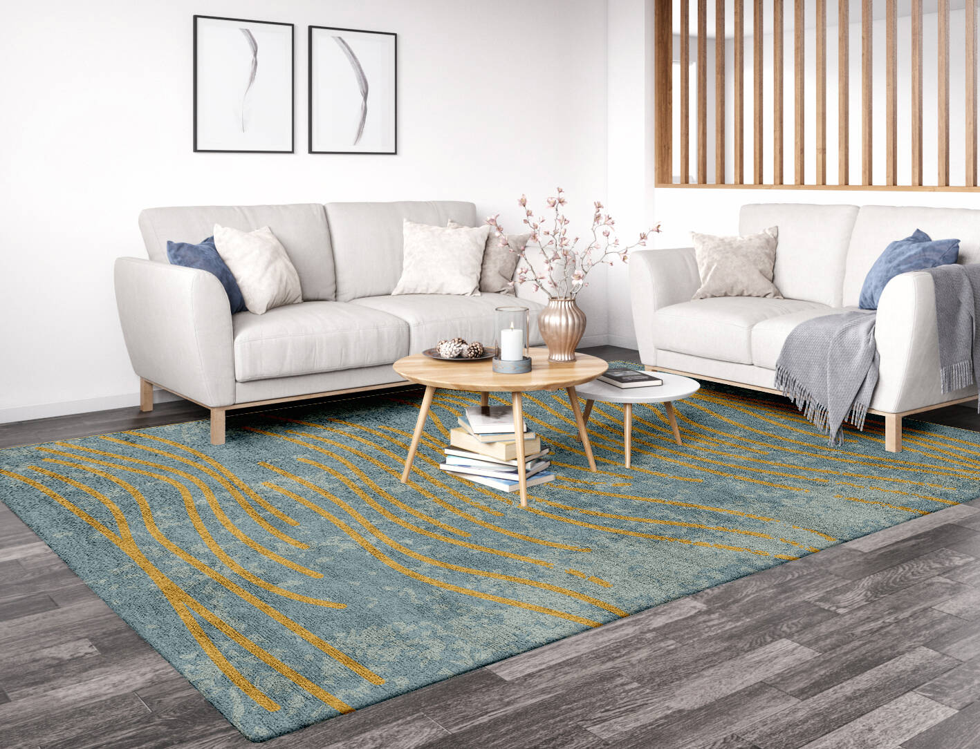 Glitz  Rectangle Hand Tufted Bamboo Silk Custom Rug by Rug Artisan