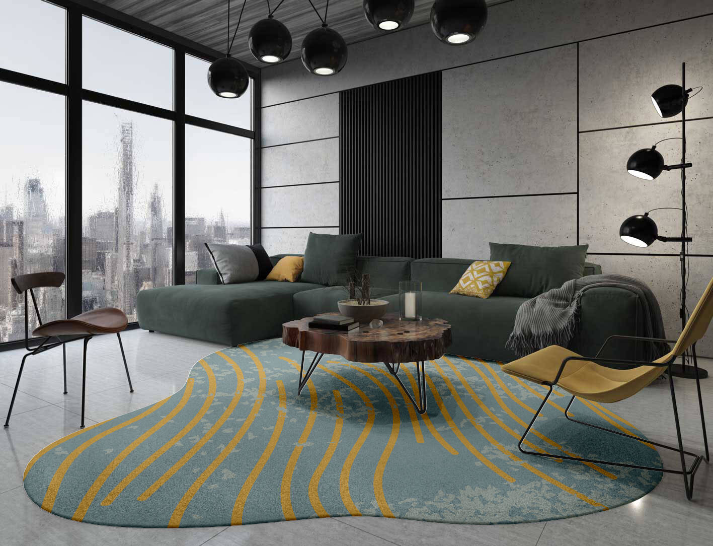 Glitz  Splash Hand Tufted Pure Wool Custom Rug by Rug Artisan