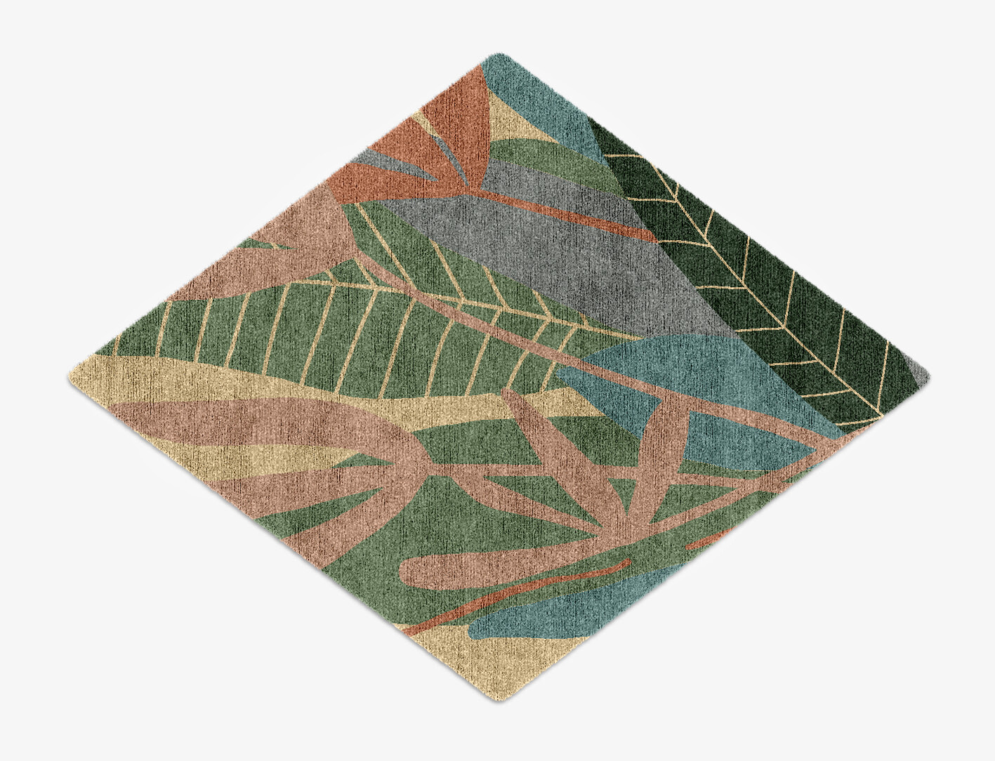Goldenrod Field of Flowers Diamond Hand Knotted Bamboo Silk Custom Rug by Rug Artisan