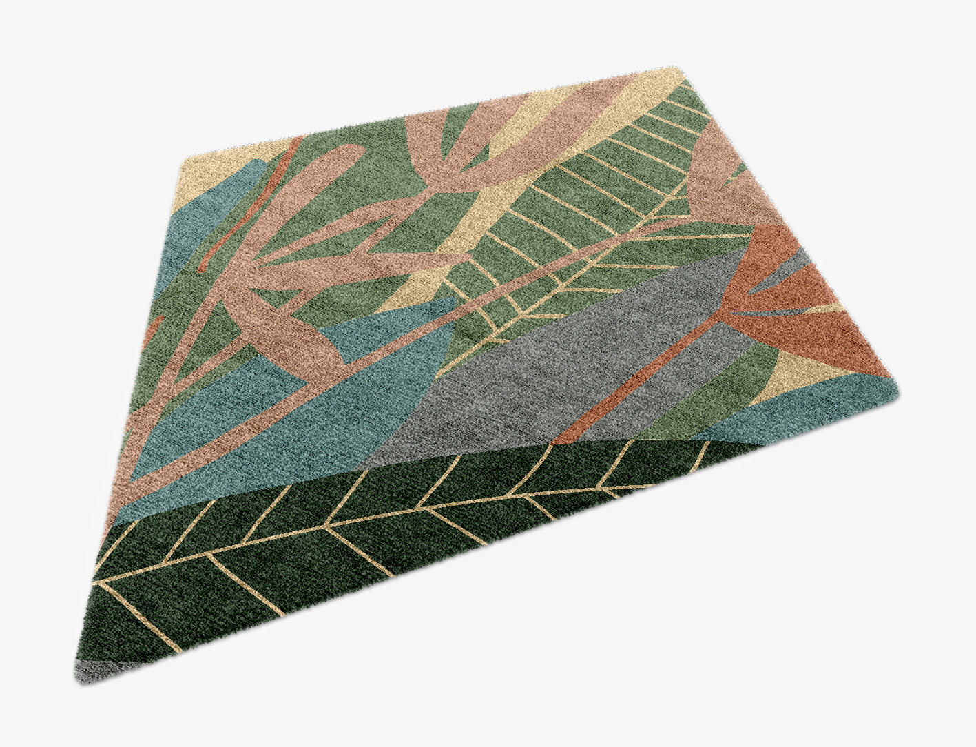 Goldenrod Field of Flowers Diamond Hand Knotted Bamboo Silk Custom Rug by Rug Artisan