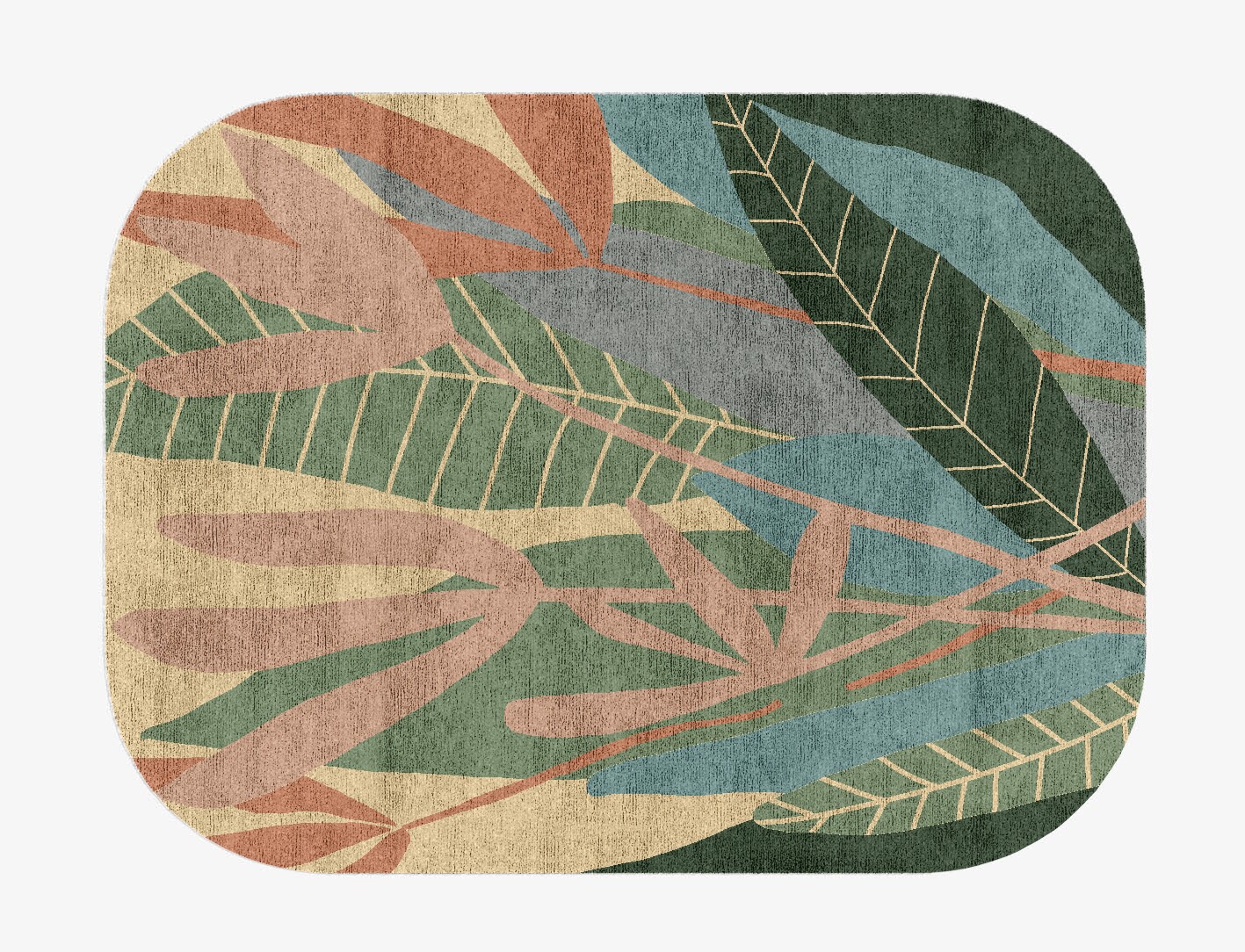 Goldenrod Field of Flowers Oblong Hand Knotted Bamboo Silk Custom Rug by Rug Artisan