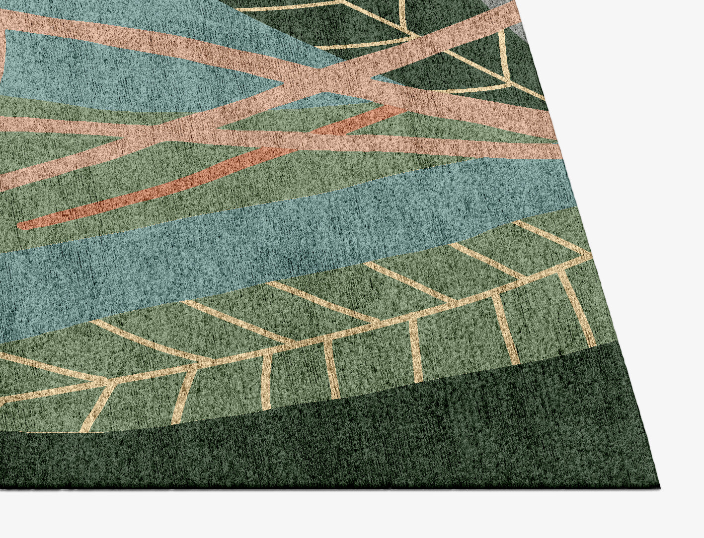 Goldenrod Field of Flowers Rectangle Hand Knotted Bamboo Silk Custom Rug by Rug Artisan