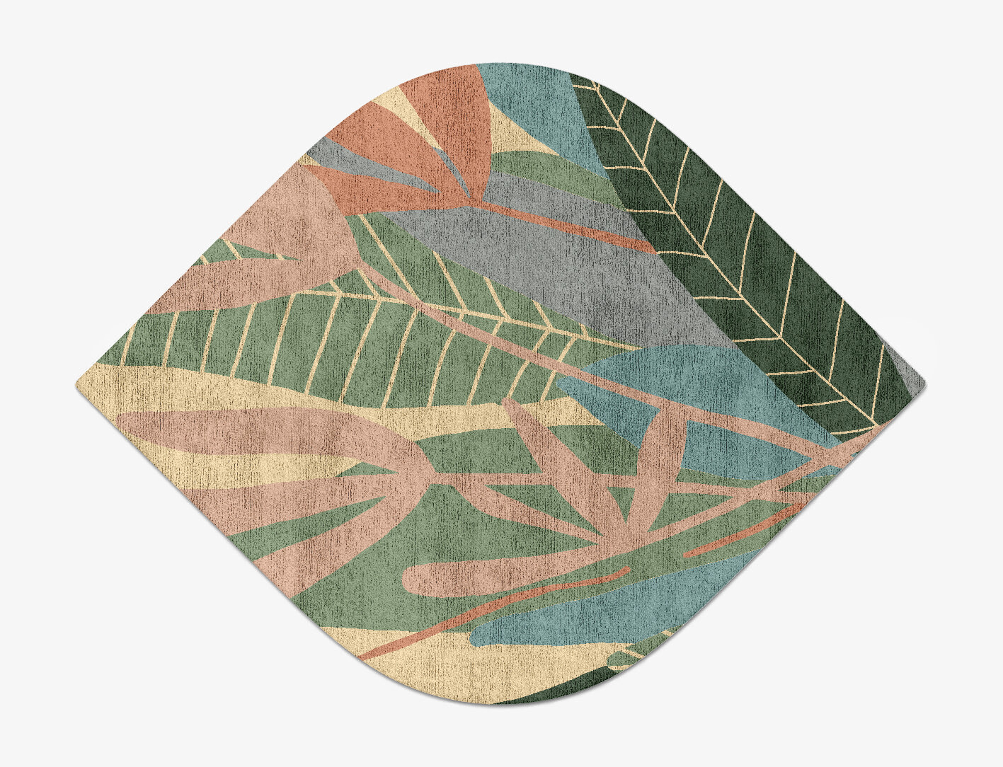 Goldenrod Field of Flowers Ogee Hand Tufted Bamboo Silk Custom Rug by Rug Artisan