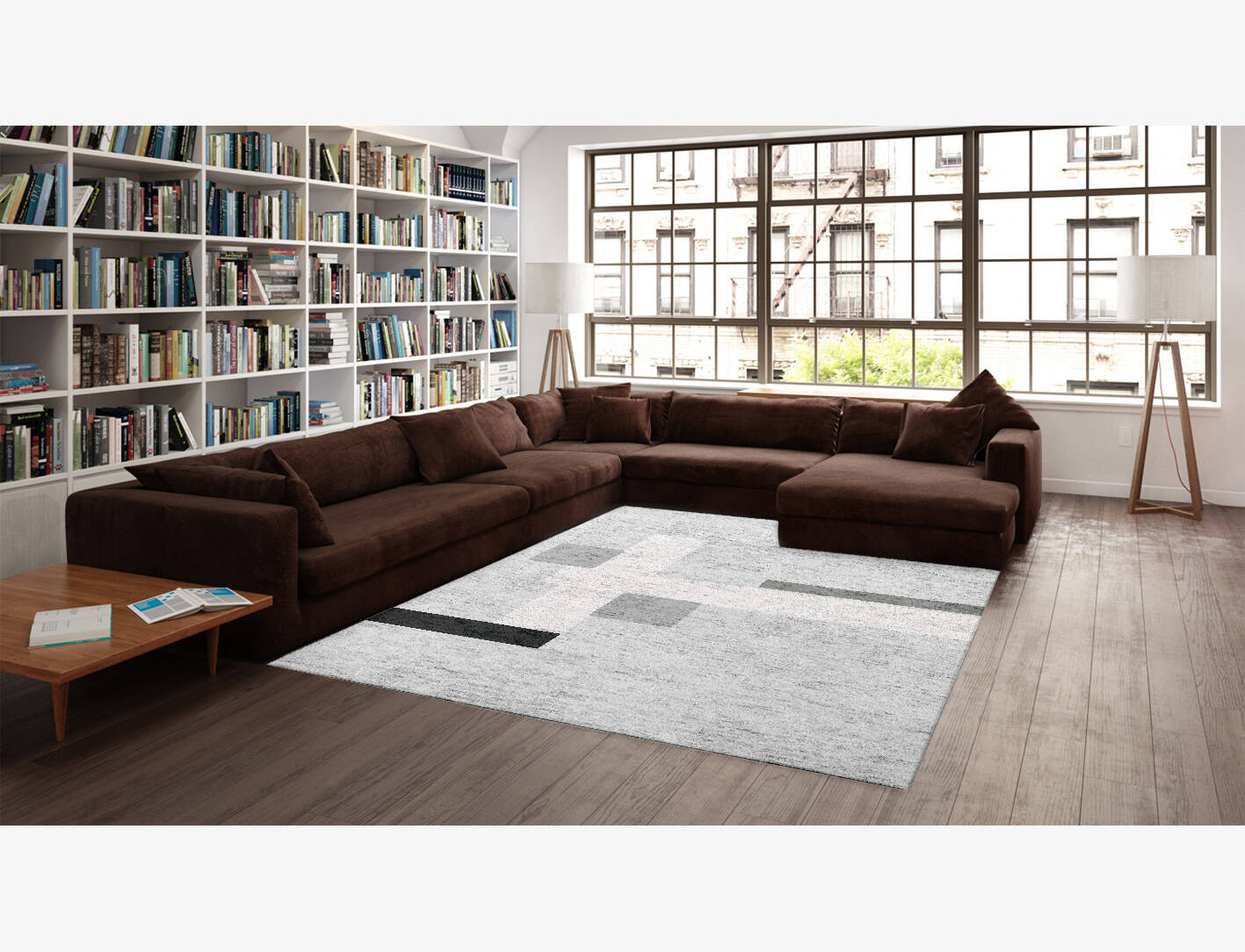 Goombah  Rectangle Hand Knotted Bamboo Silk Custom Rug by Rug Artisan
