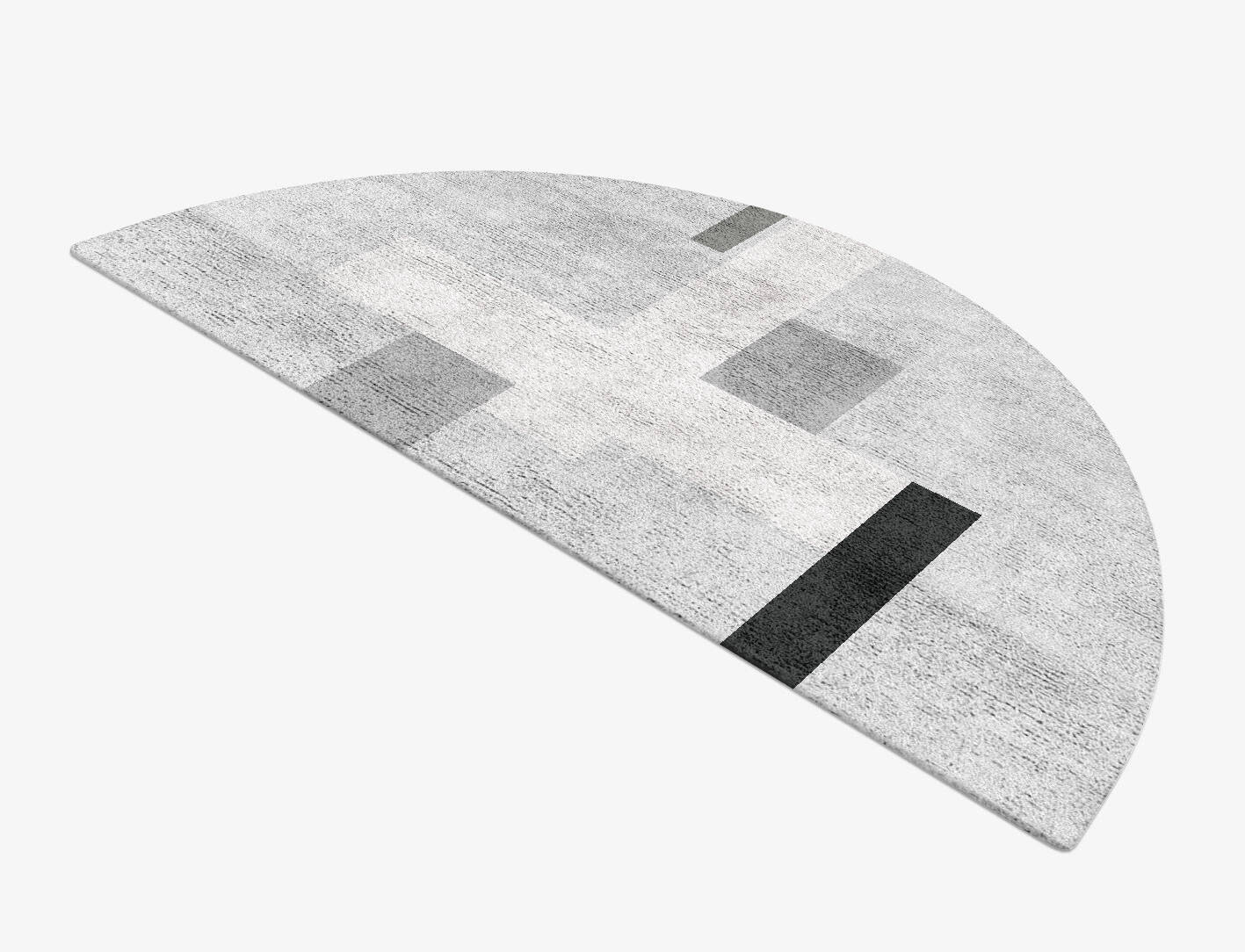 Goombah  Halfmoon Hand Tufted Bamboo Silk Custom Rug by Rug Artisan