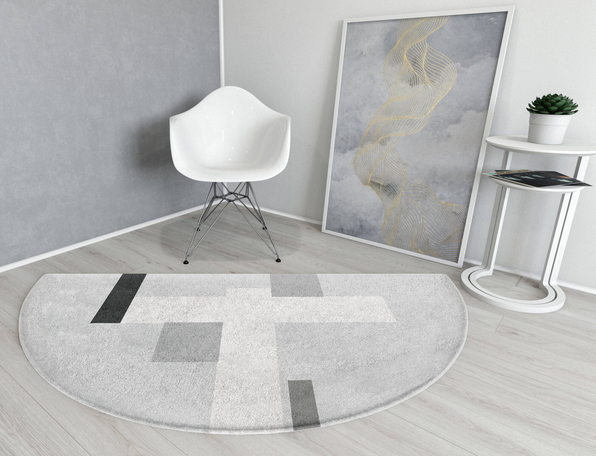 Goombah  Halfmoon Hand Tufted Pure Wool Custom Rug by Rug Artisan