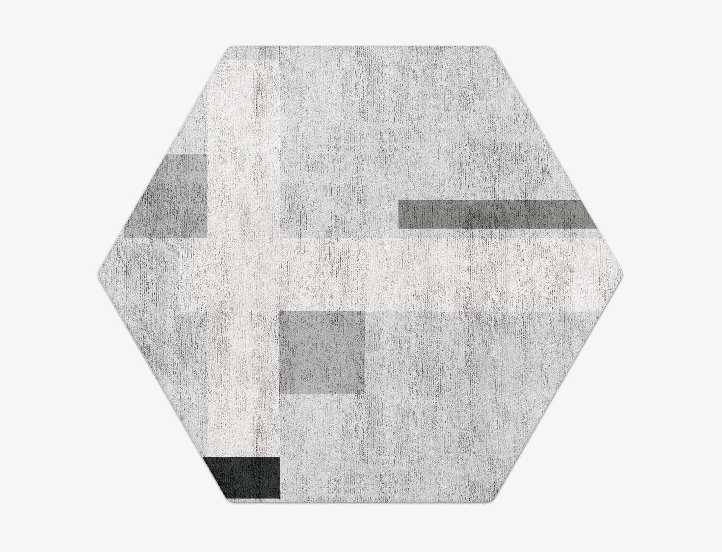 Goombah  Hexagon Hand Tufted Bamboo Silk Custom Rug by Rug Artisan