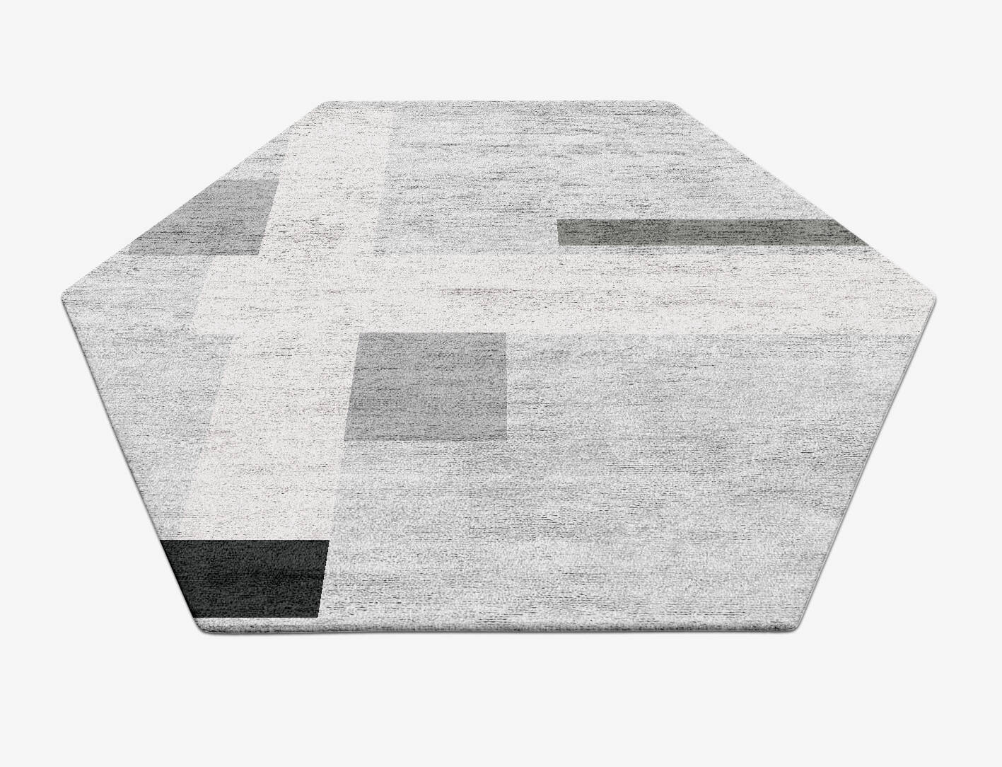 Goombah  Hexagon Hand Tufted Bamboo Silk Custom Rug by Rug Artisan