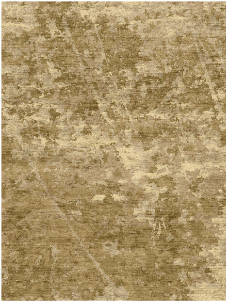 Gorge Brush Strokes Rectangle Hand Knotted Bamboo Silk Custom Rug by Rug Artisan