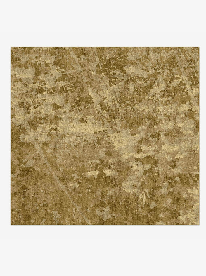 Gorge Brush Strokes Square Hand Knotted Bamboo Silk Custom Rug by Rug Artisan