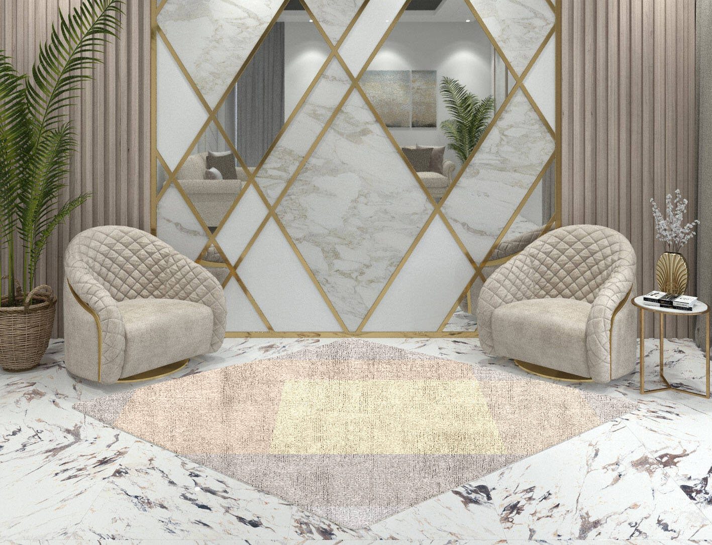 Goya  Diamond Hand Knotted Bamboo Silk Custom Rug by Rug Artisan