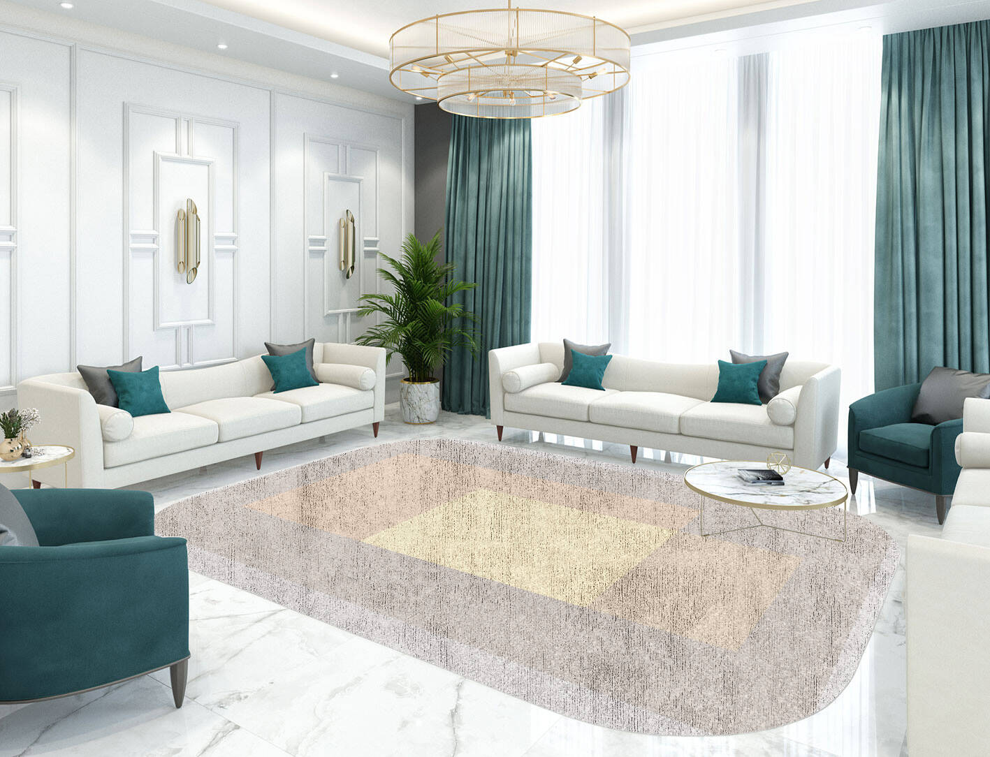 Goya  Oblong Hand Knotted Bamboo Silk Custom Rug by Rug Artisan