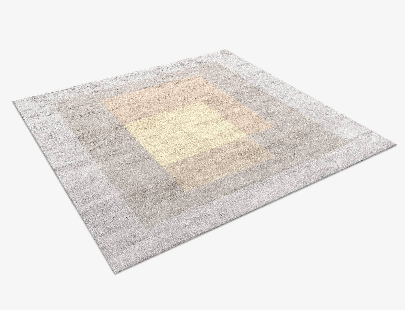 Goya  Square Hand Knotted Bamboo Silk Custom Rug by Rug Artisan