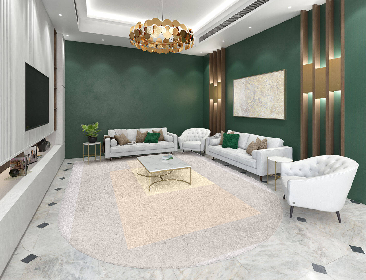 Goya  Arch Hand Tufted Pure Wool Custom Rug by Rug Artisan