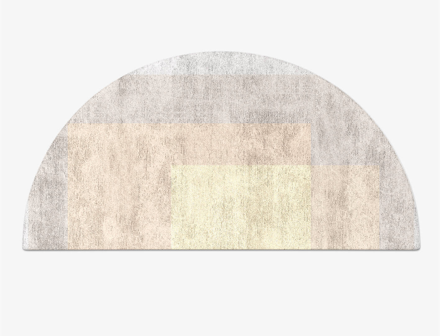 Goya  Halfmoon Hand Tufted Bamboo Silk Custom Rug by Rug Artisan