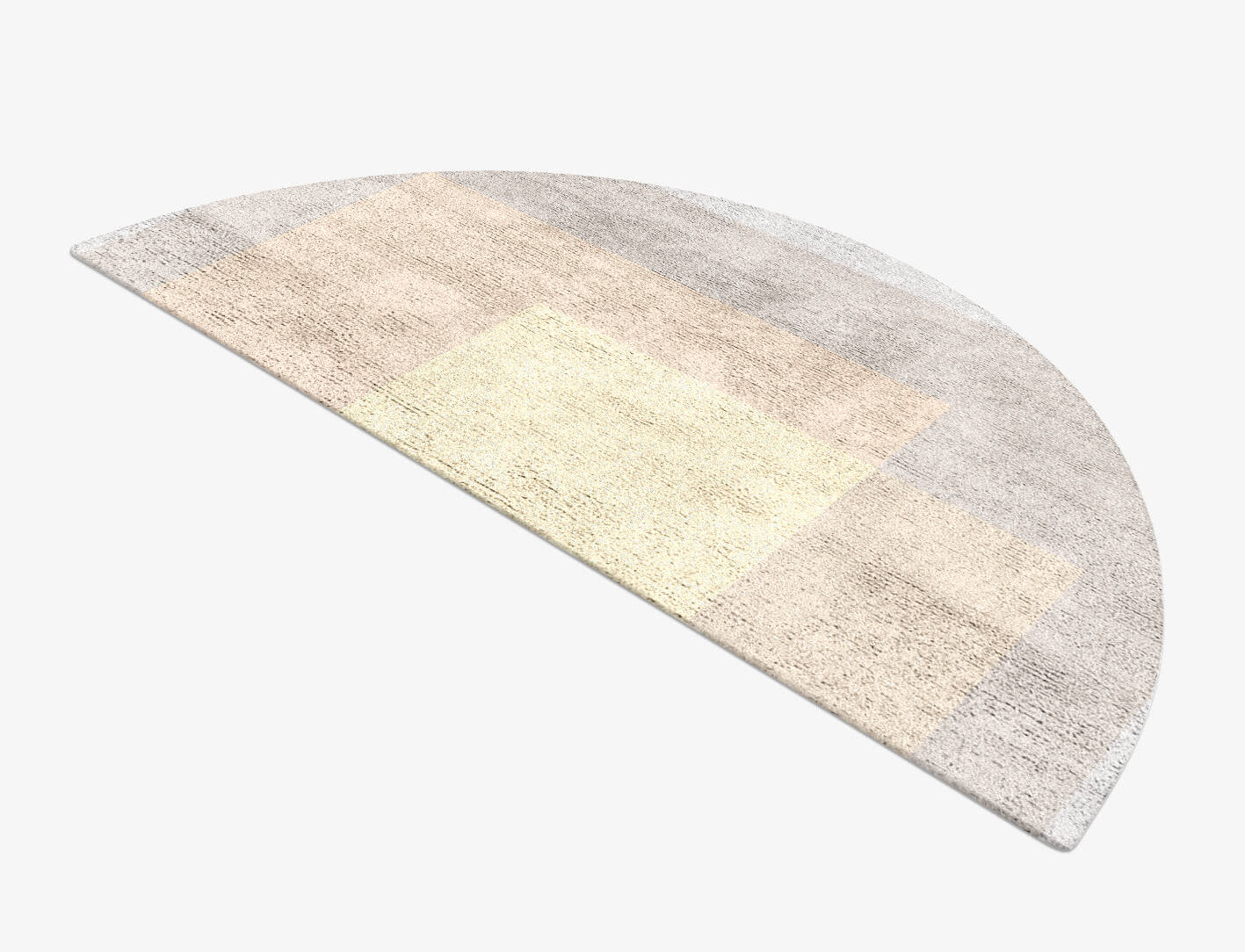 Goya  Halfmoon Hand Tufted Bamboo Silk Custom Rug by Rug Artisan