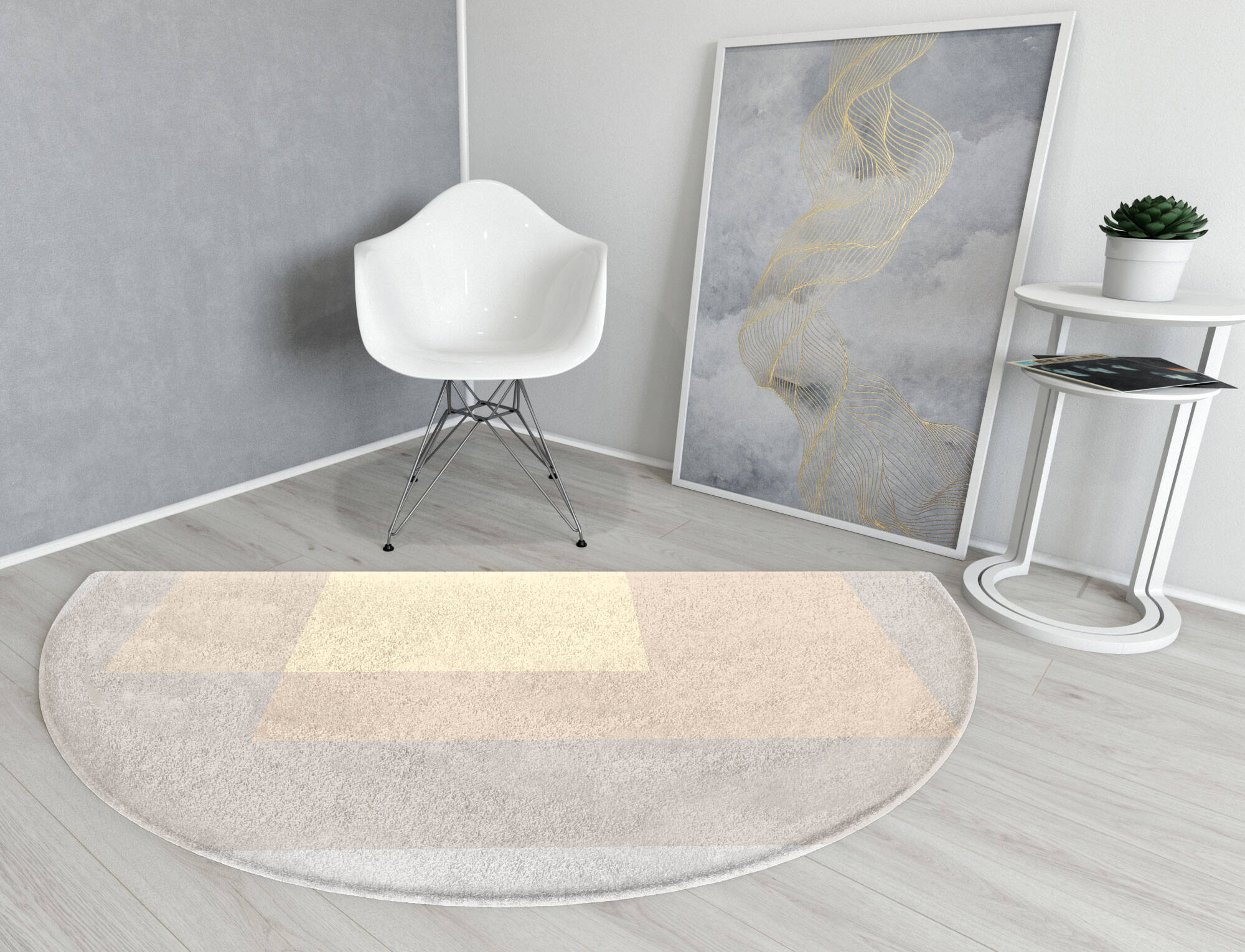 Goya  Halfmoon Hand Tufted Pure Wool Custom Rug by Rug Artisan