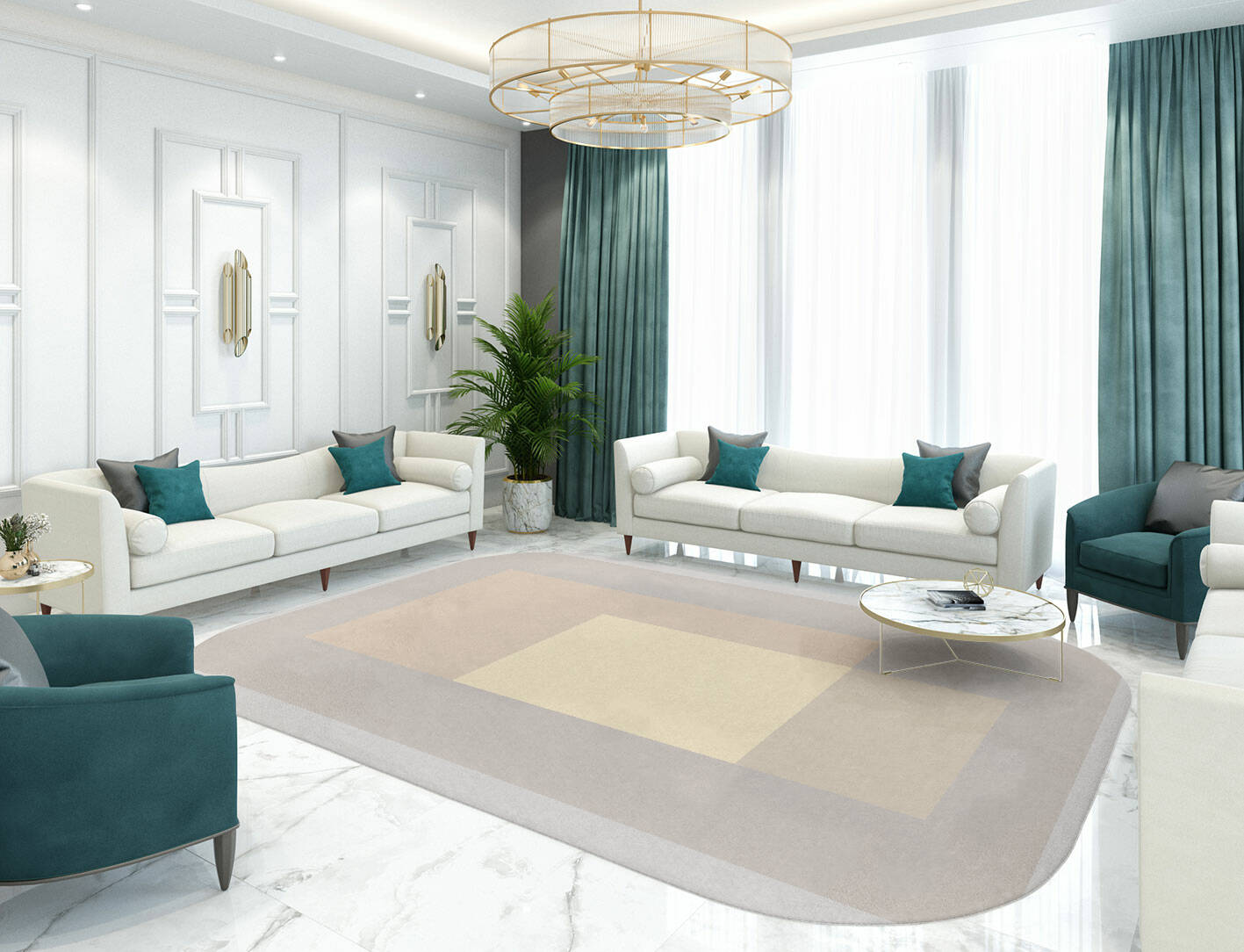 Goya  Oblong Hand Tufted Pure Wool Custom Rug by Rug Artisan