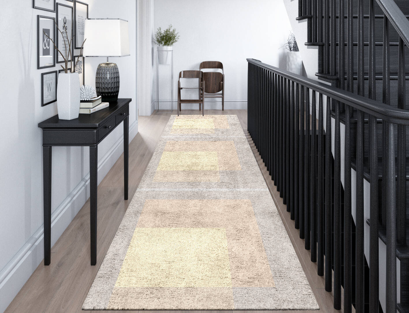 Goya  Runner Hand Tufted Bamboo Silk Custom Rug by Rug Artisan