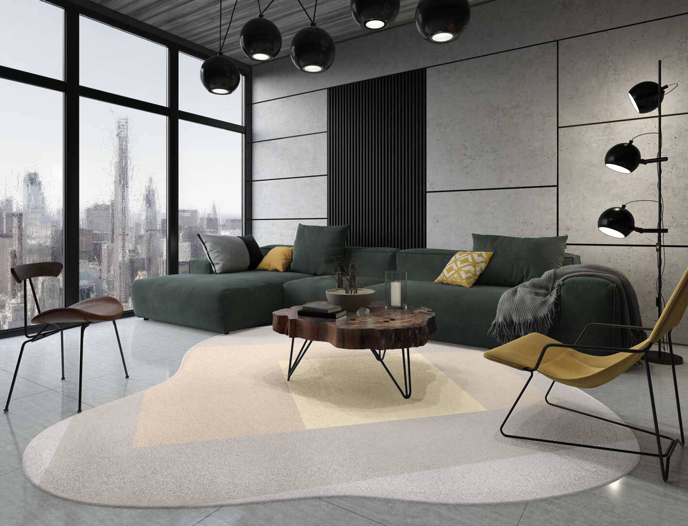 Goya  Splash Hand Tufted Pure Wool Custom Rug by Rug Artisan