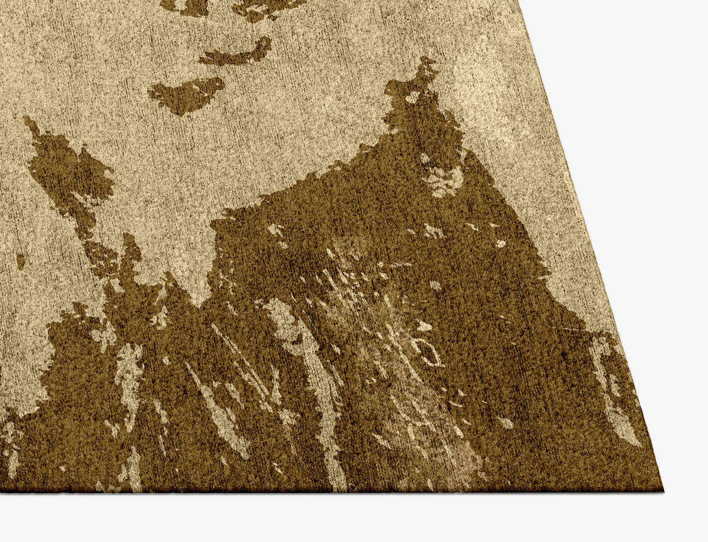 Graded Wash Brush Strokes Rectangle Hand Knotted Bamboo Silk Custom Rug by Rug Artisan