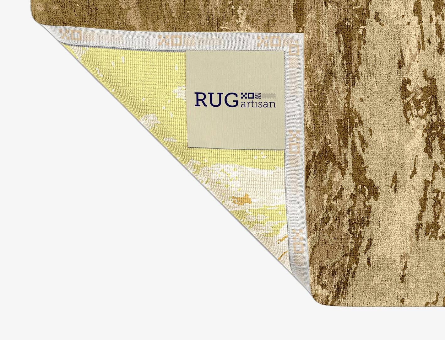 Graded Wash Brush Strokes Rectangle Hand Knotted Bamboo Silk Custom Rug by Rug Artisan
