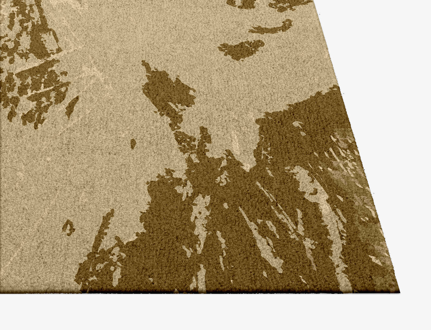 Graded Wash Brush Strokes Square Hand Knotted Tibetan Wool Custom Rug by Rug Artisan