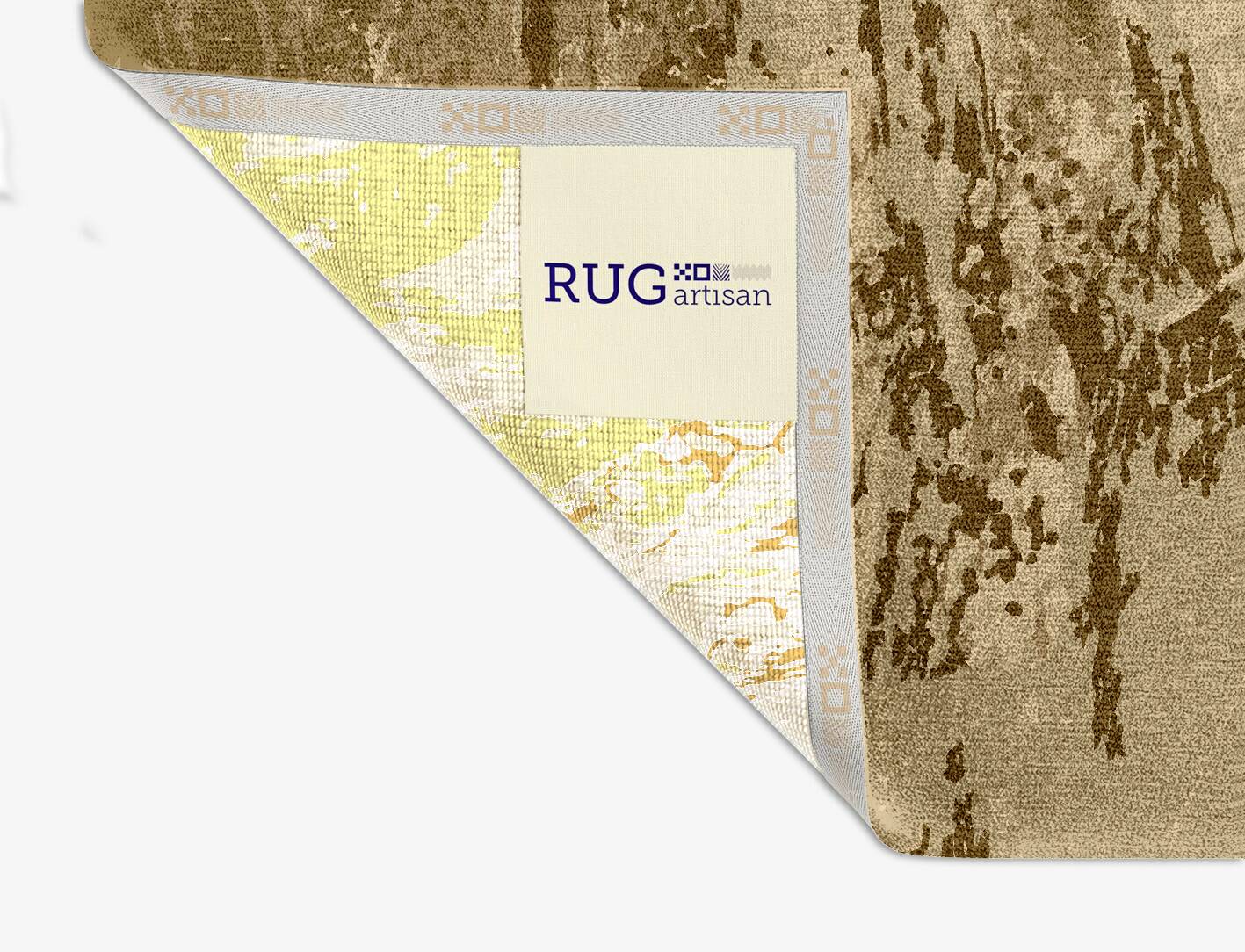 Graded Wash Brush Strokes Square Hand Knotted Tibetan Wool Custom Rug by Rug Artisan