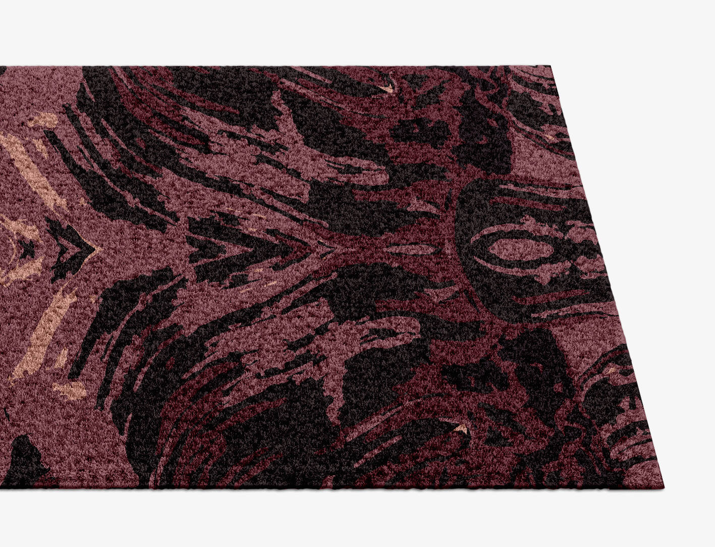 Gradient Brush Strokes Runner Hand Knotted Tibetan Wool Custom Rug by Rug Artisan