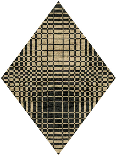 Grafix Modern Geometrics Diamond Hand Knotted Bamboo Silk Custom Rug by Rug Artisan