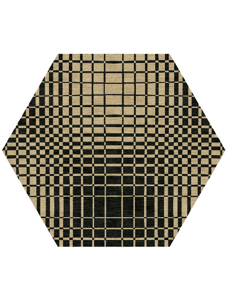 Grafix Modern Geometrics Hexagon Hand Knotted Tibetan Wool Custom Rug by Rug Artisan