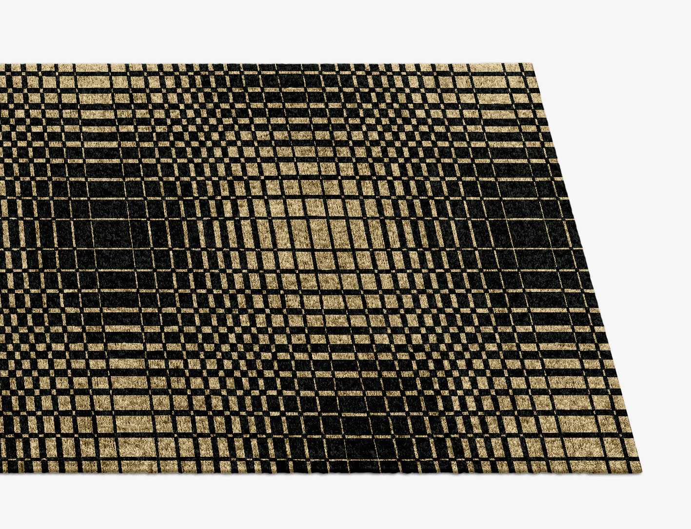 Grafix Geometric Runner Hand Knotted Bamboo Silk Custom Rug by Rug Artisan