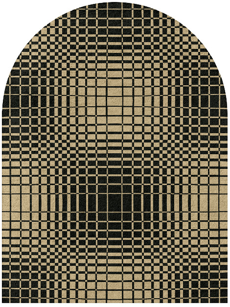 Grafix Modern Geometrics Arch Hand Tufted Pure Wool Custom Rug by Rug Artisan