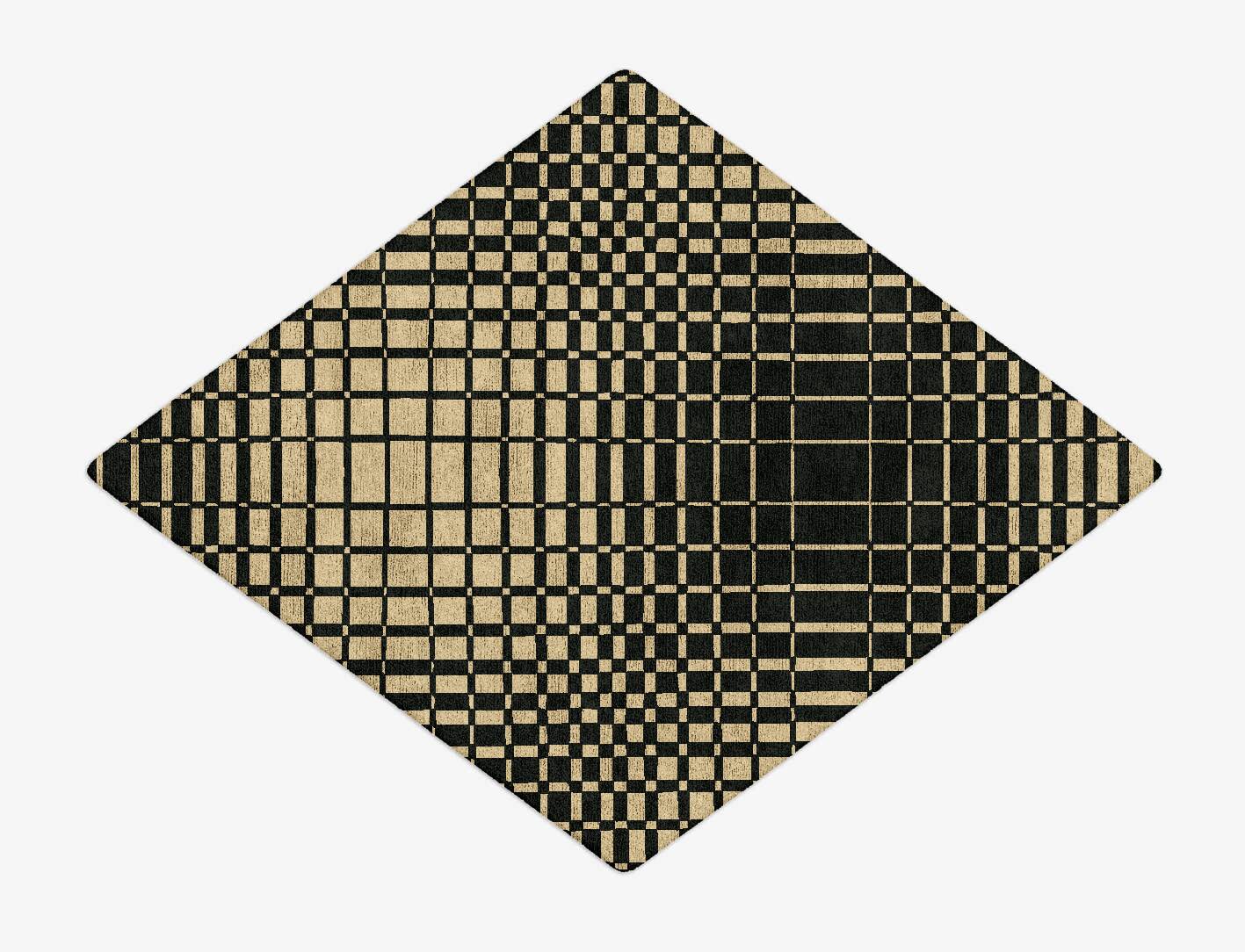 Grafix Modern Geometrics Diamond Hand Tufted Bamboo Silk Custom Rug by Rug Artisan