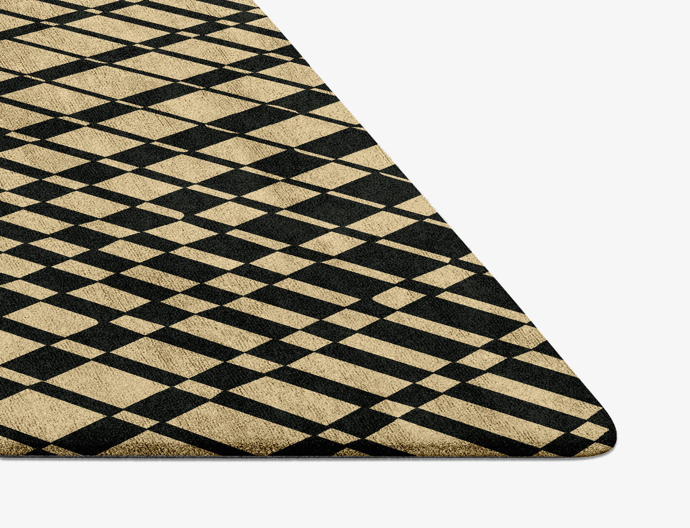Grafix Modern Geometrics Diamond Hand Tufted Bamboo Silk Custom Rug by Rug Artisan