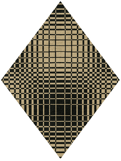 Grafix Modern Geometrics Diamond Hand Tufted Pure Wool Custom Rug by Rug Artisan