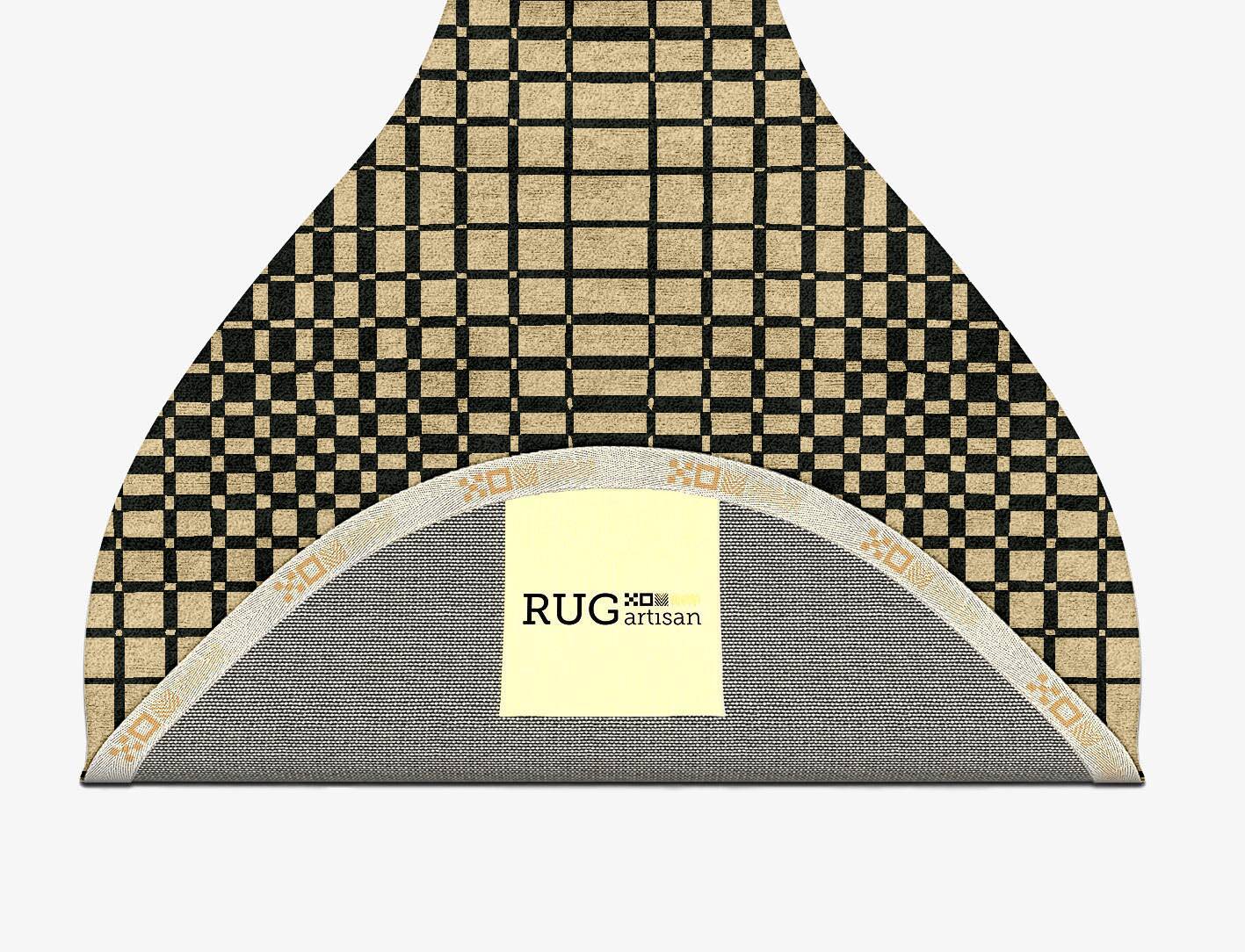 Grafix Modern Geometrics Drop Hand Tufted Bamboo Silk Custom Rug by Rug Artisan