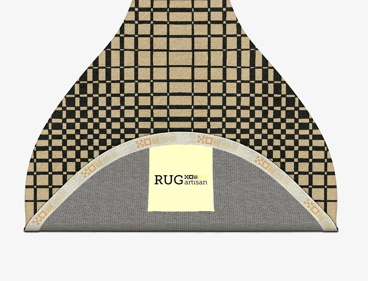 Grafix Modern Geometrics Drop Hand Tufted Pure Wool Custom Rug by Rug Artisan