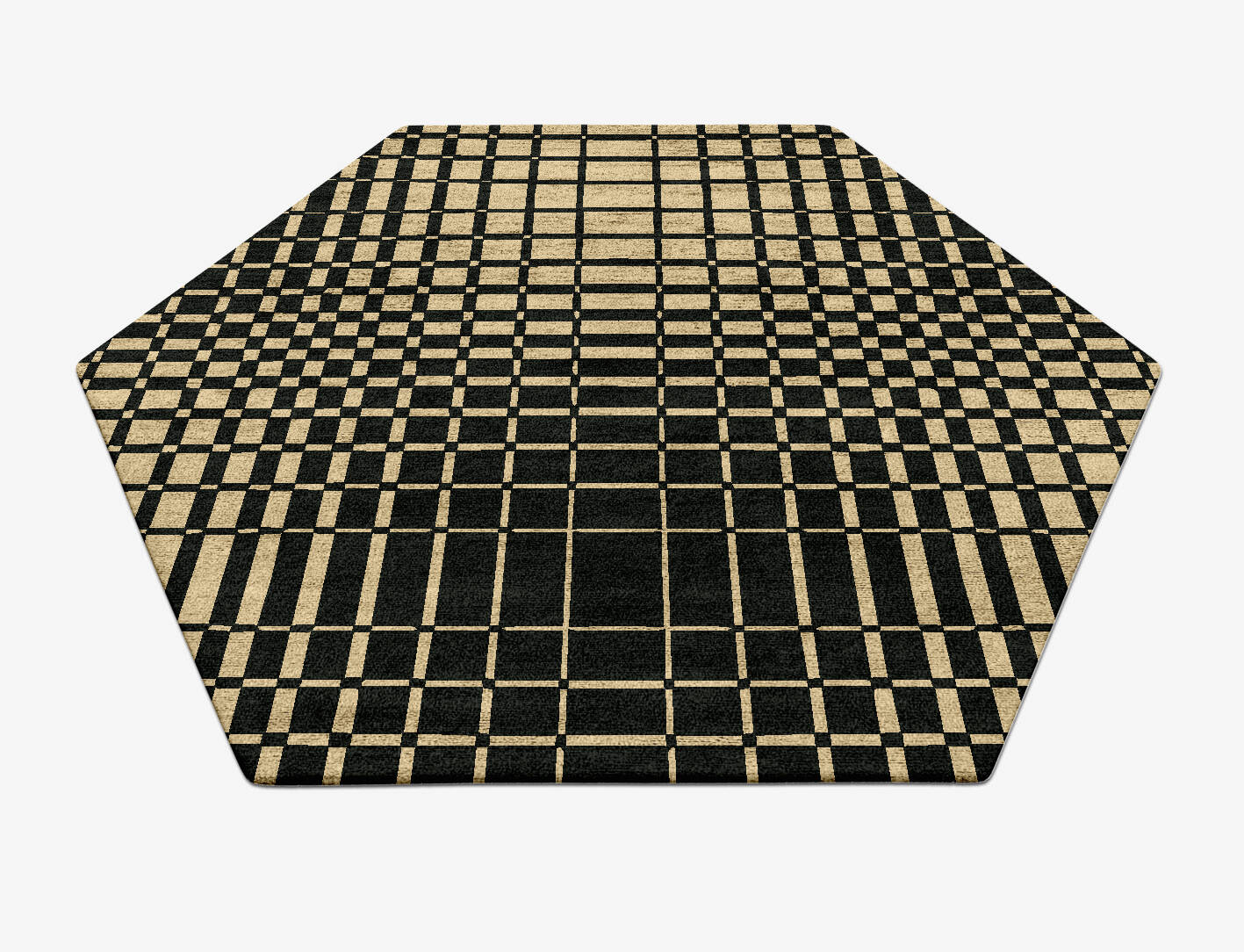 Grafix Modern Geometrics Hexagon Hand Tufted Bamboo Silk Custom Rug by Rug Artisan