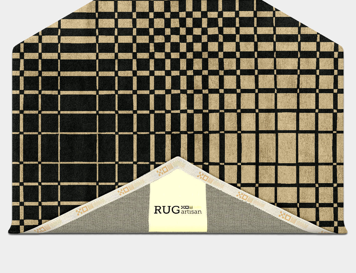 Grafix Modern Geometrics Hexagon Hand Tufted Bamboo Silk Custom Rug by Rug Artisan