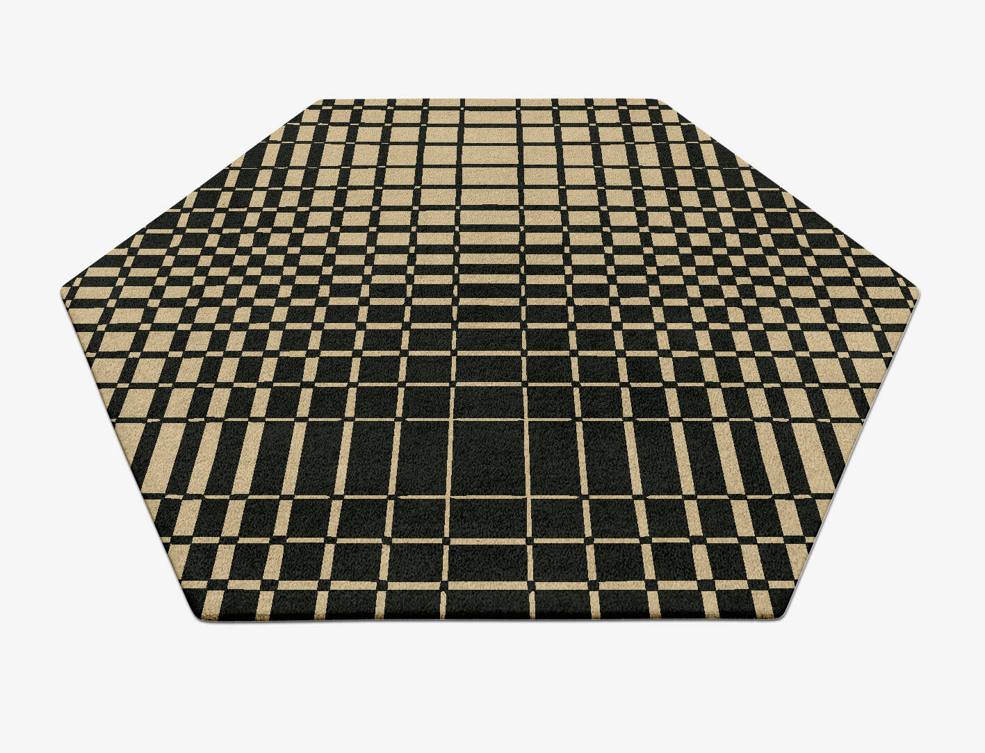 Grafix Modern Geometrics Hexagon Hand Tufted Pure Wool Custom Rug by Rug Artisan
