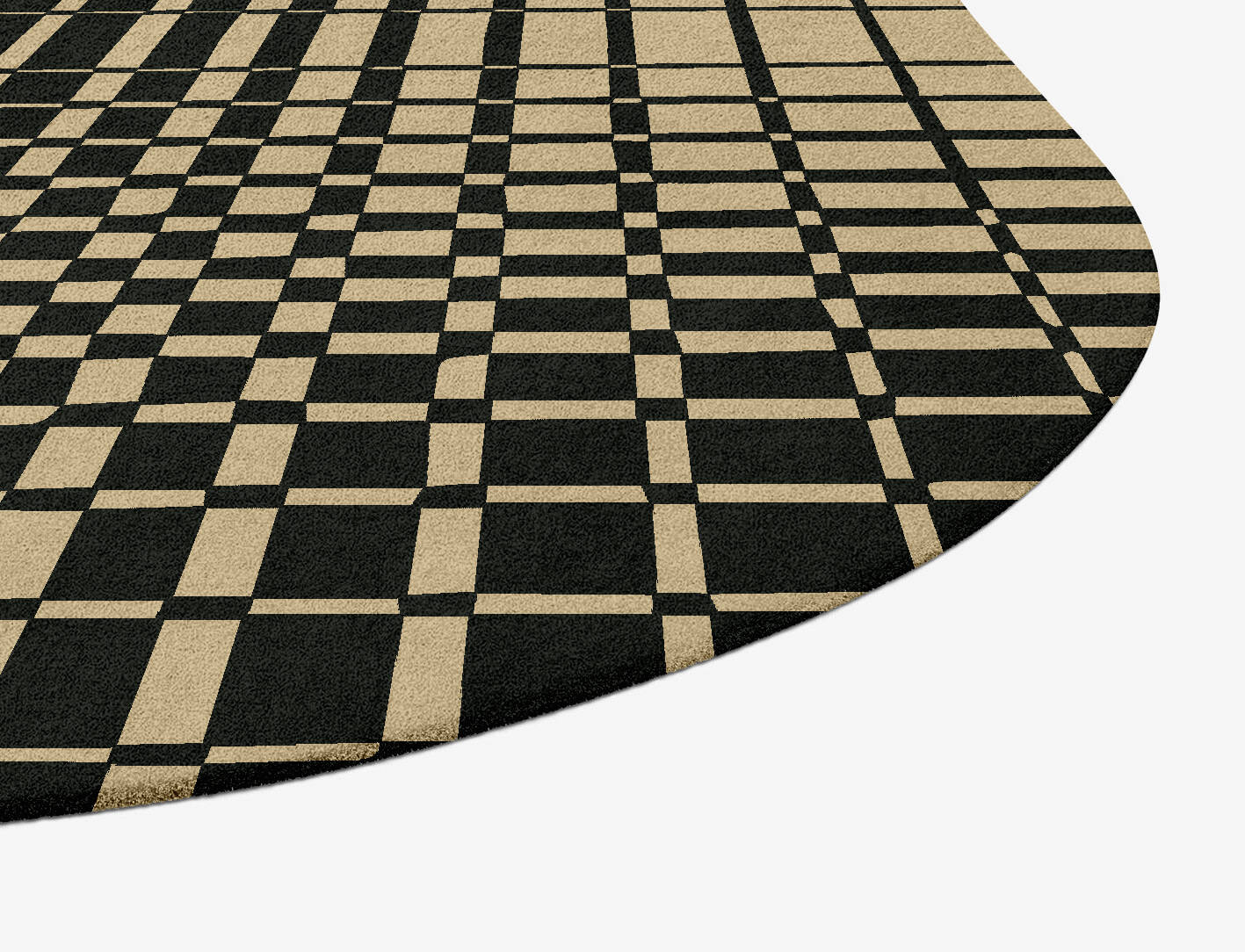 Grafix Modern Geometrics Oblong Hand Tufted Pure Wool Custom Rug by Rug Artisan