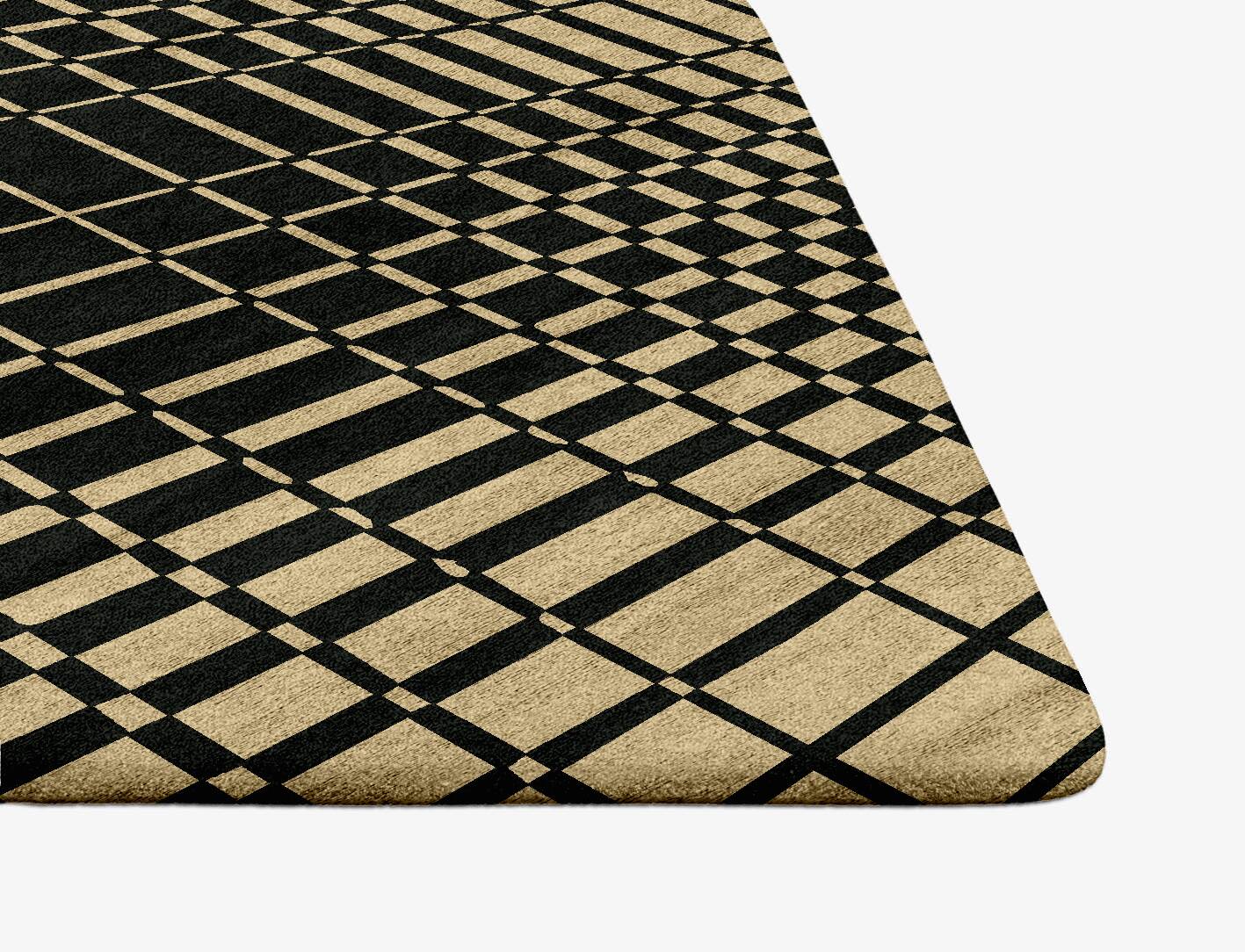 Grafix Modern Geometrics Ogee Hand Tufted Bamboo Silk Custom Rug by Rug Artisan