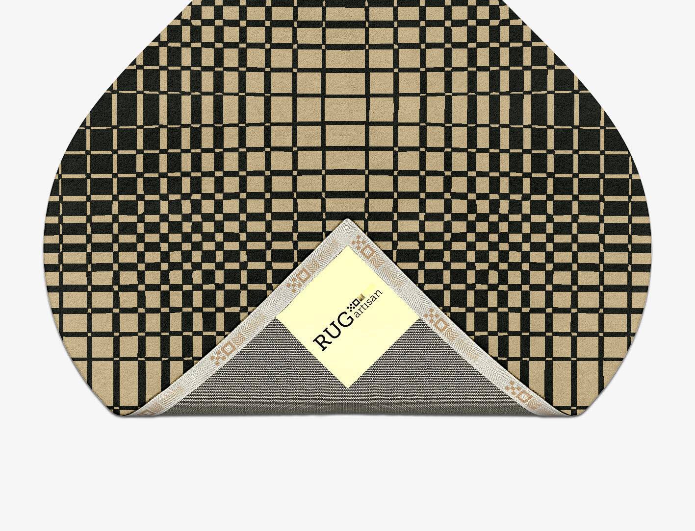 Grafix Modern Geometrics Ogee Hand Tufted Pure Wool Custom Rug by Rug Artisan
