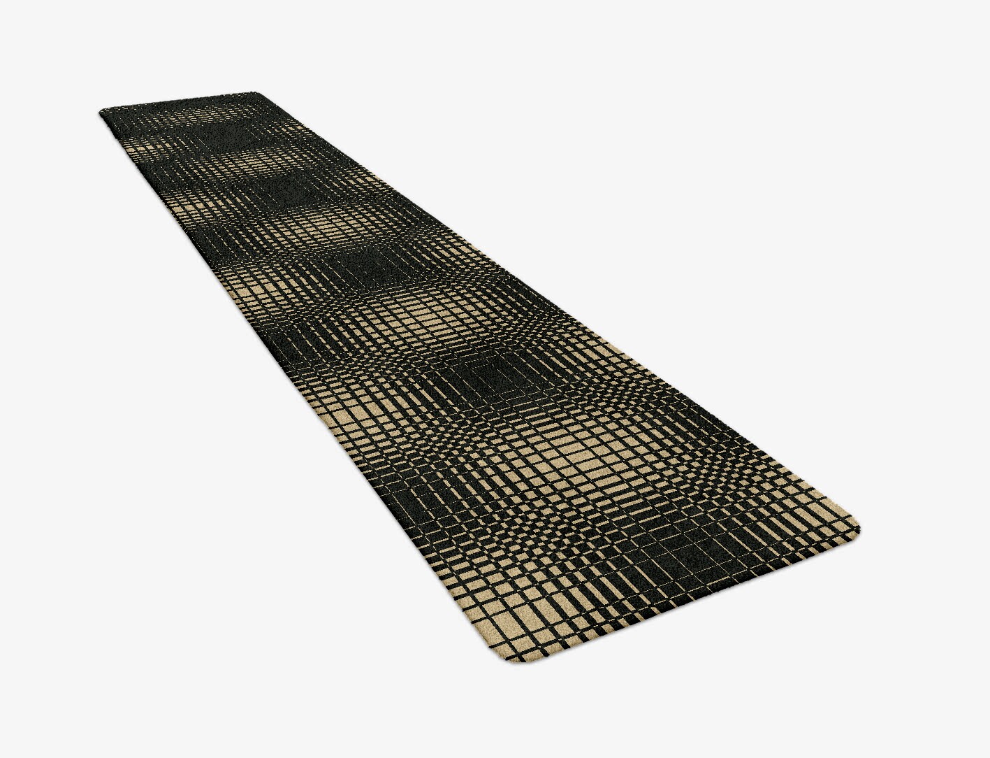 Grafix Geometric Runner Hand Tufted Pure Wool Custom Rug by Rug Artisan